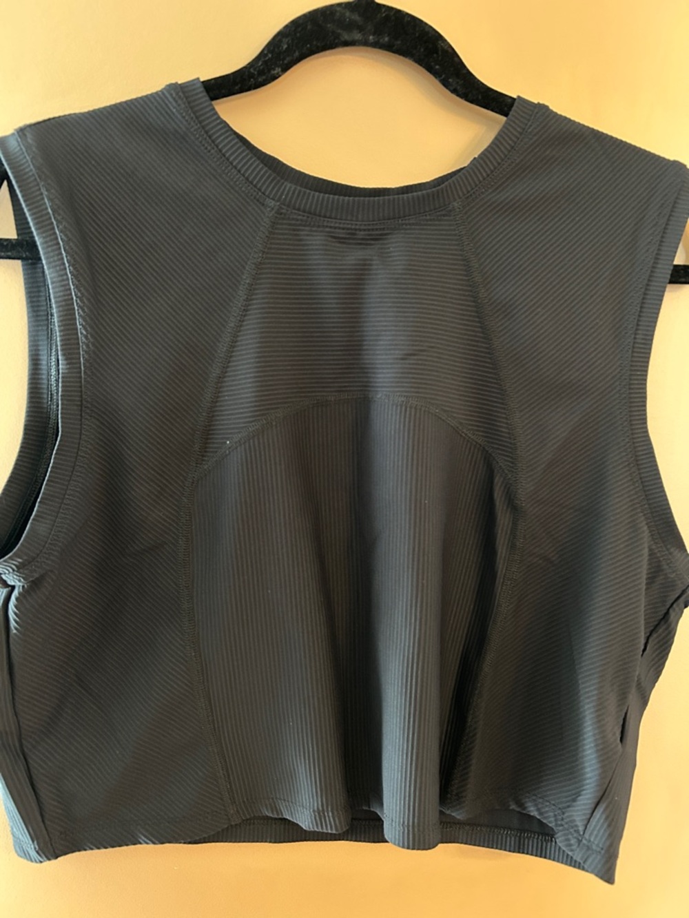 Powersoft by Old Navy Sleeveless Ribbed Crop Top - Black